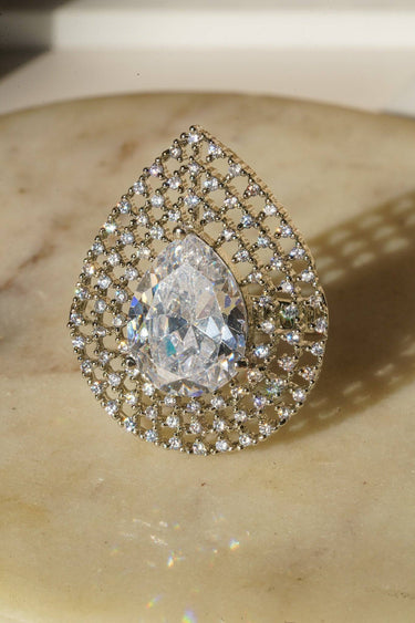 Shaffa - Teardrop AD Adjustable Ring Rings from Inaury