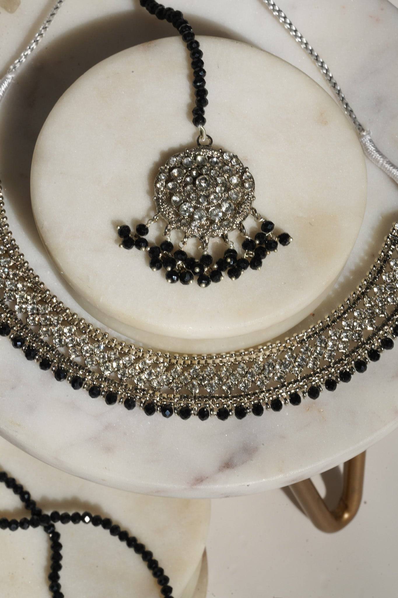 Urooj - Handcrafted Necklace Set Classic Necklace Set from Inaury