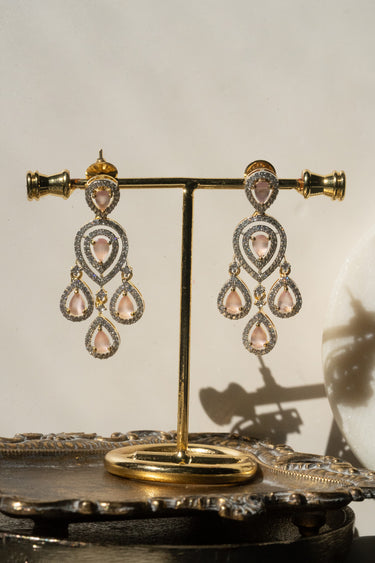 Kinza – Gold Plated Earring & Maang Tikka Set