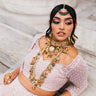 Arthi Bridal Set featuring choker and long necklace