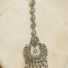 Elegant Rhodium Chand Maang Tikka featuring sparkling stones
