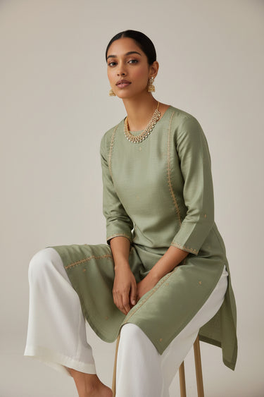 Zeba - Diamante Necklace Set with Jhumka Earrings