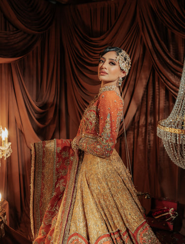 Afsoon bridal set featuring moissanite polki stones with choker, earrings, and jhoomer from Inaury.com