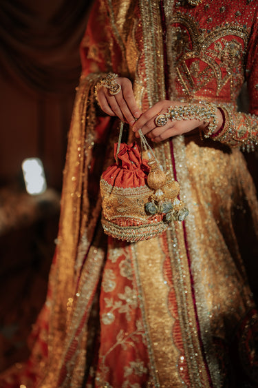 Afsoon bridal set featuring moissanite polki stones with choker, earrings, and jhoomer from Inaury.com