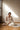 A straight-on, portrait framing of a model wearing the Sania minimal kundan and moissanite choker set against a clean, dark silhouette top.