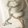 Nayla statement haathphool - hand chain bracelet in gold or rhodium plating with adjustable ring