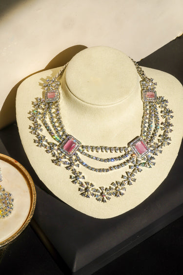 Neha - Diamanté Accent Classic Necklace Set