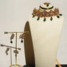 Elegant Jewelry Set with Green Accents