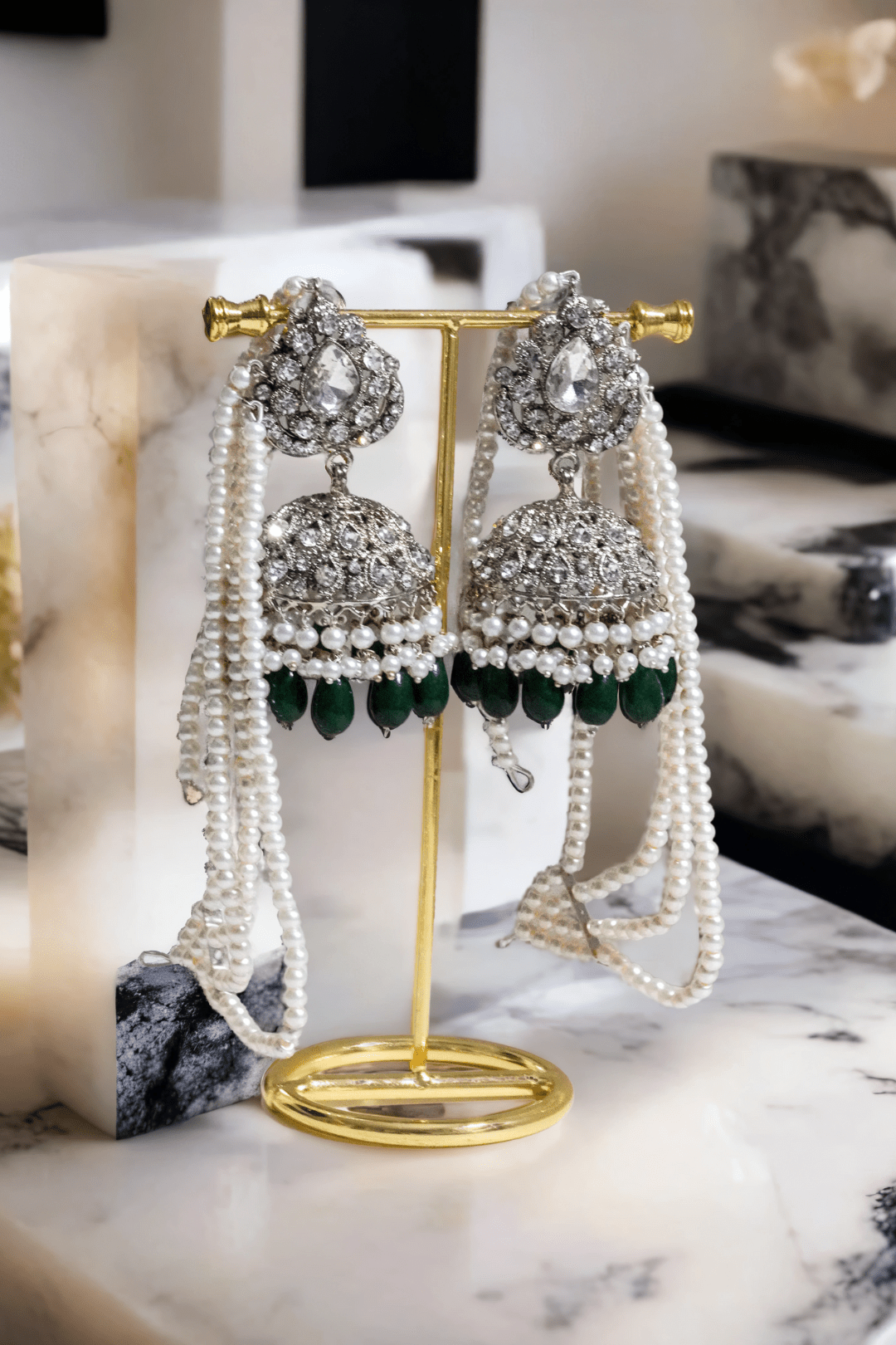 Sareena - Mirror Embellished Choker Necklace Set Semi-Bridal Set from Inaury