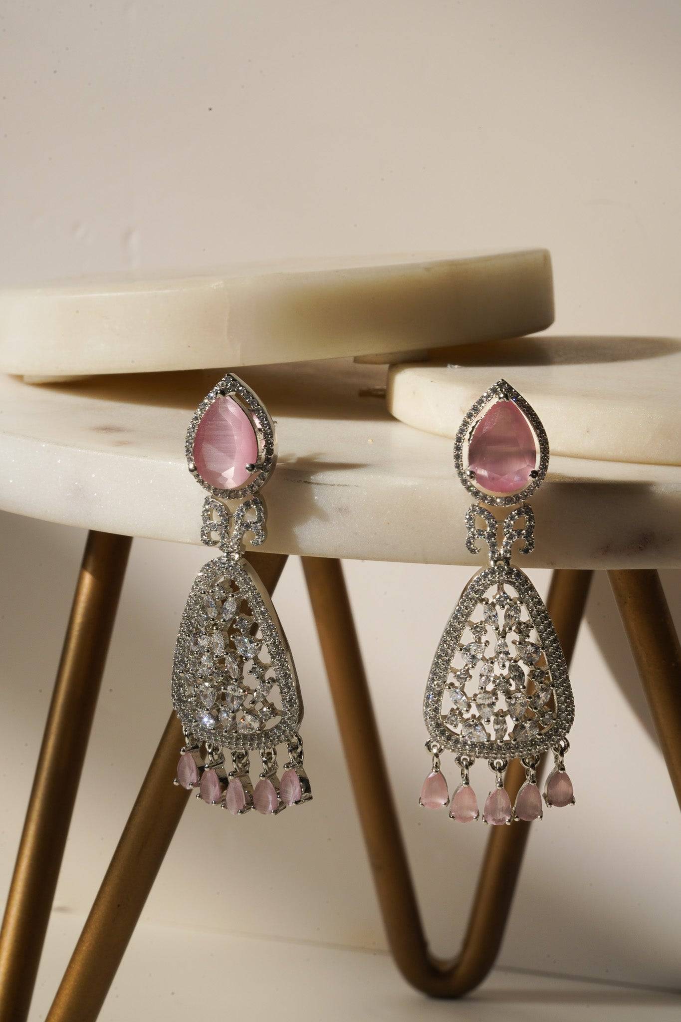 Aashi - AD Chandelier Earrings Chandelier from Inaury