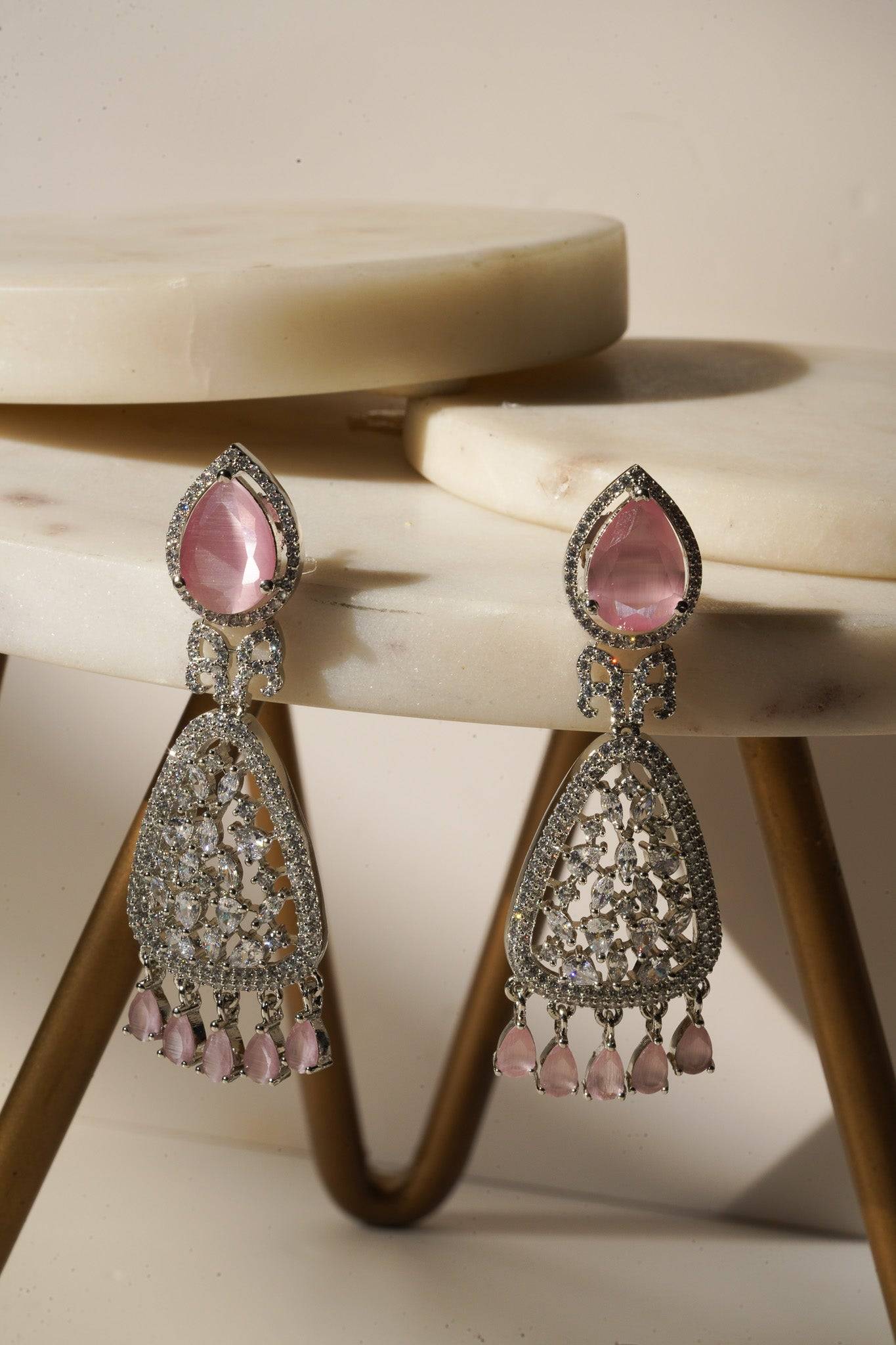 Aashi - AD Chandelier Earrings Chandelier from Inaury