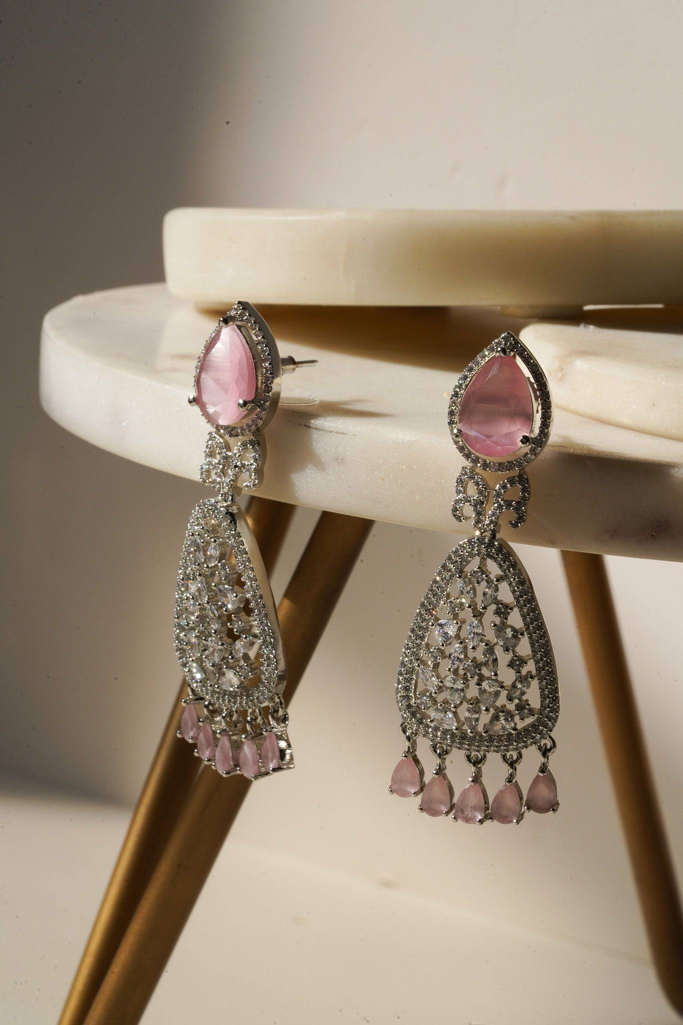 Aashi - AD Chandelier Earrings Chandelier from Inaury