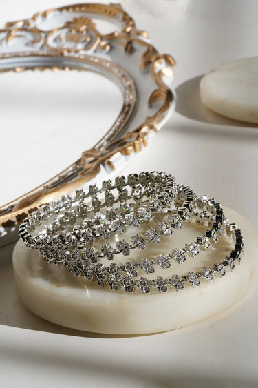 Aheli - Intricate AD Bangles (4 PC.) Bangles from Inaury