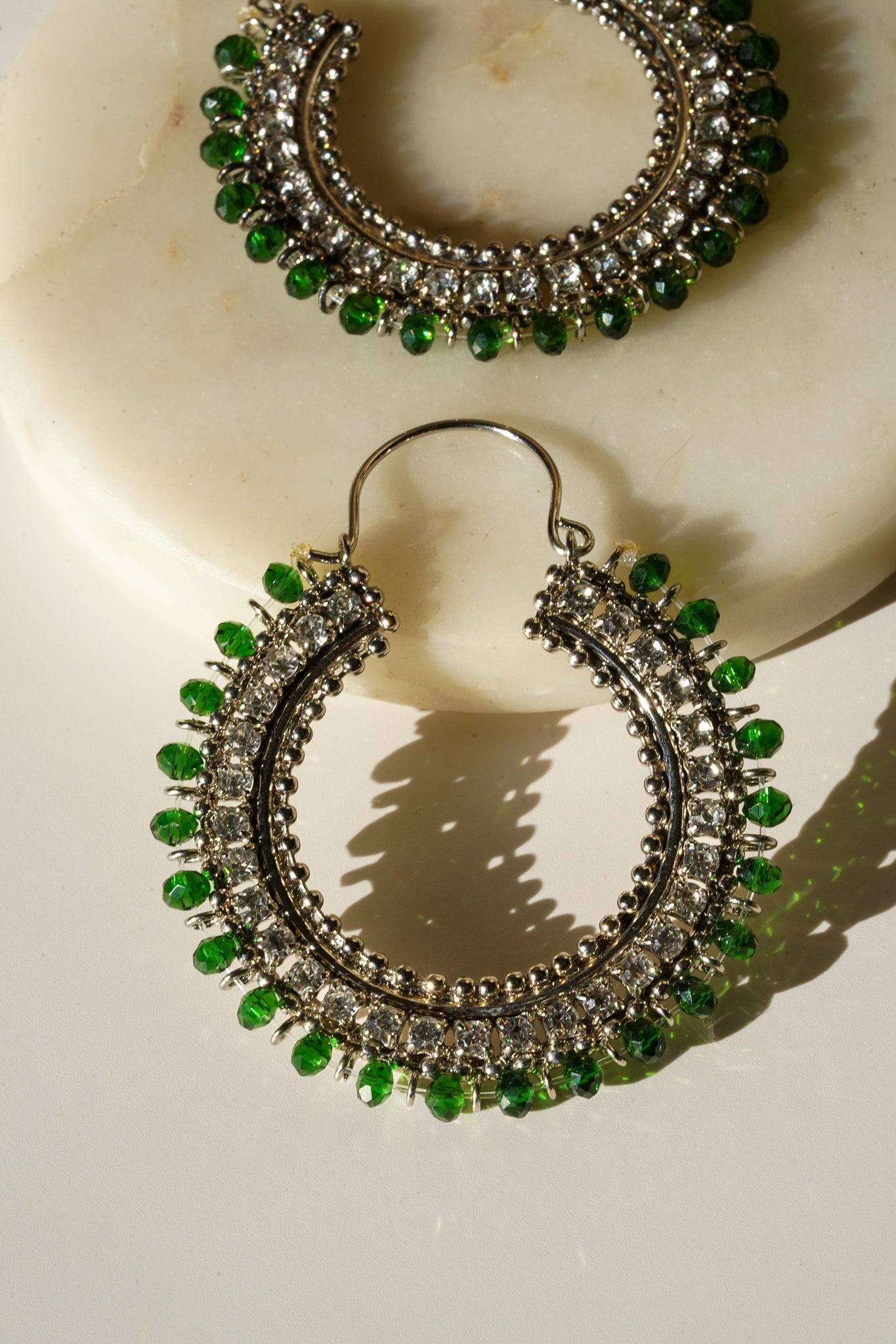 Aliza - Handcrafted Chandbali Hoops Chandbali from Inaury