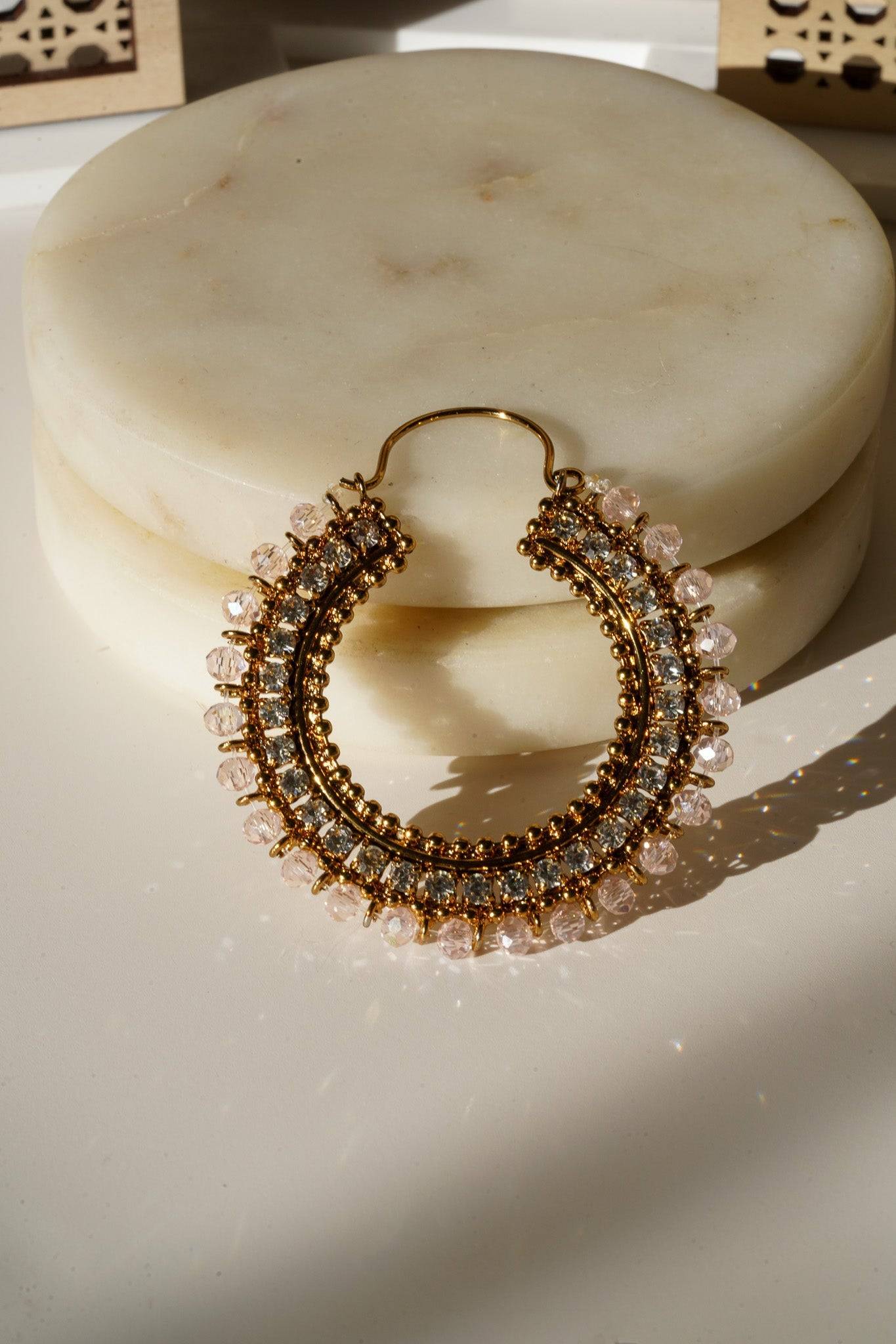 Aliza - Handcrafted Chandbali Hoops Chandbali from Inaury