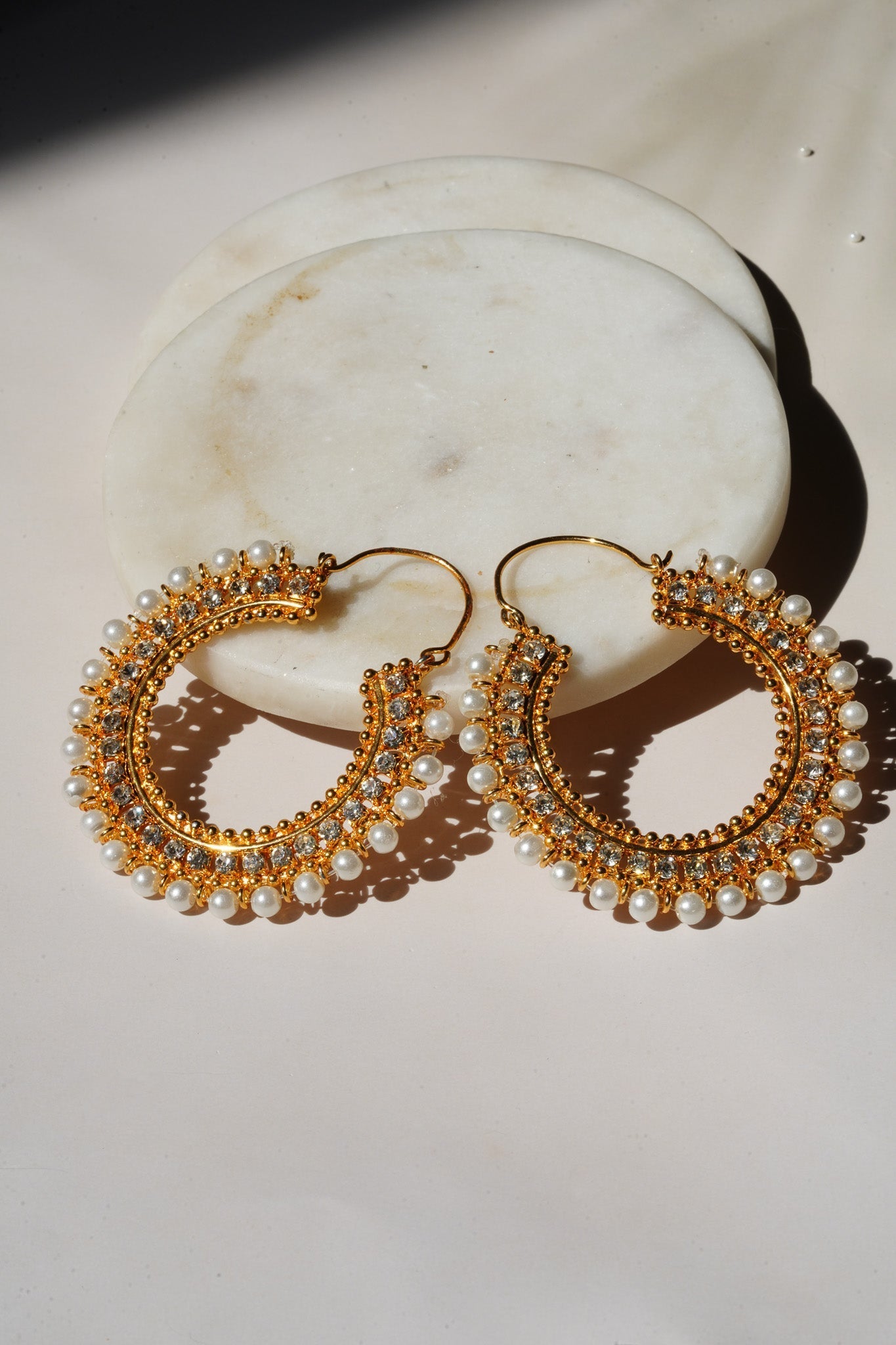 Aliza - Handcrafted Chandbali Hoops Chandbali from Inaury