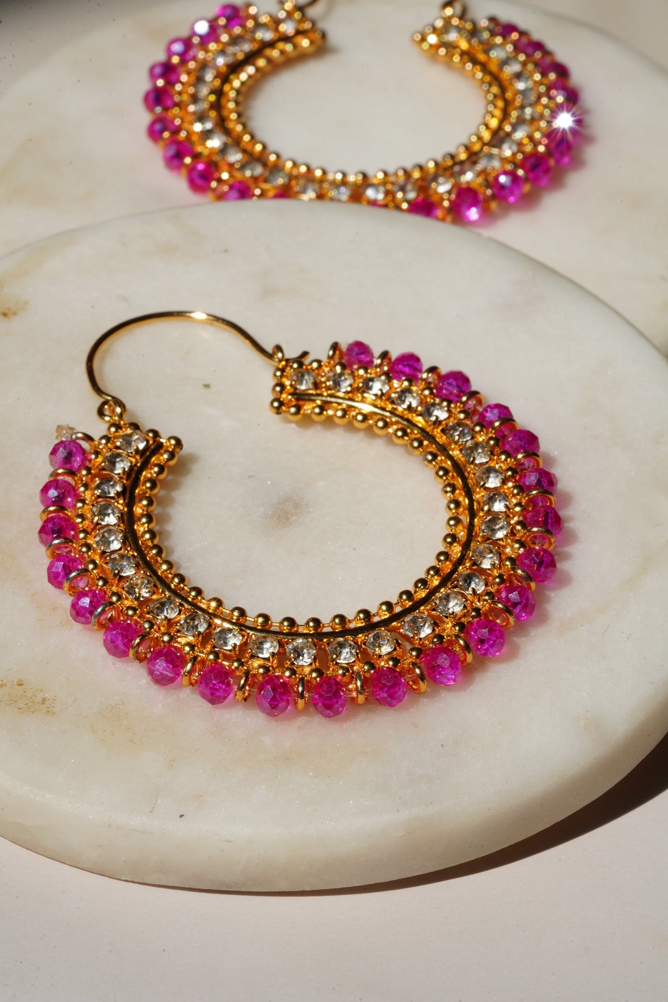 Aliza - Handcrafted Chandbali Hoops Chandbali from Inaury