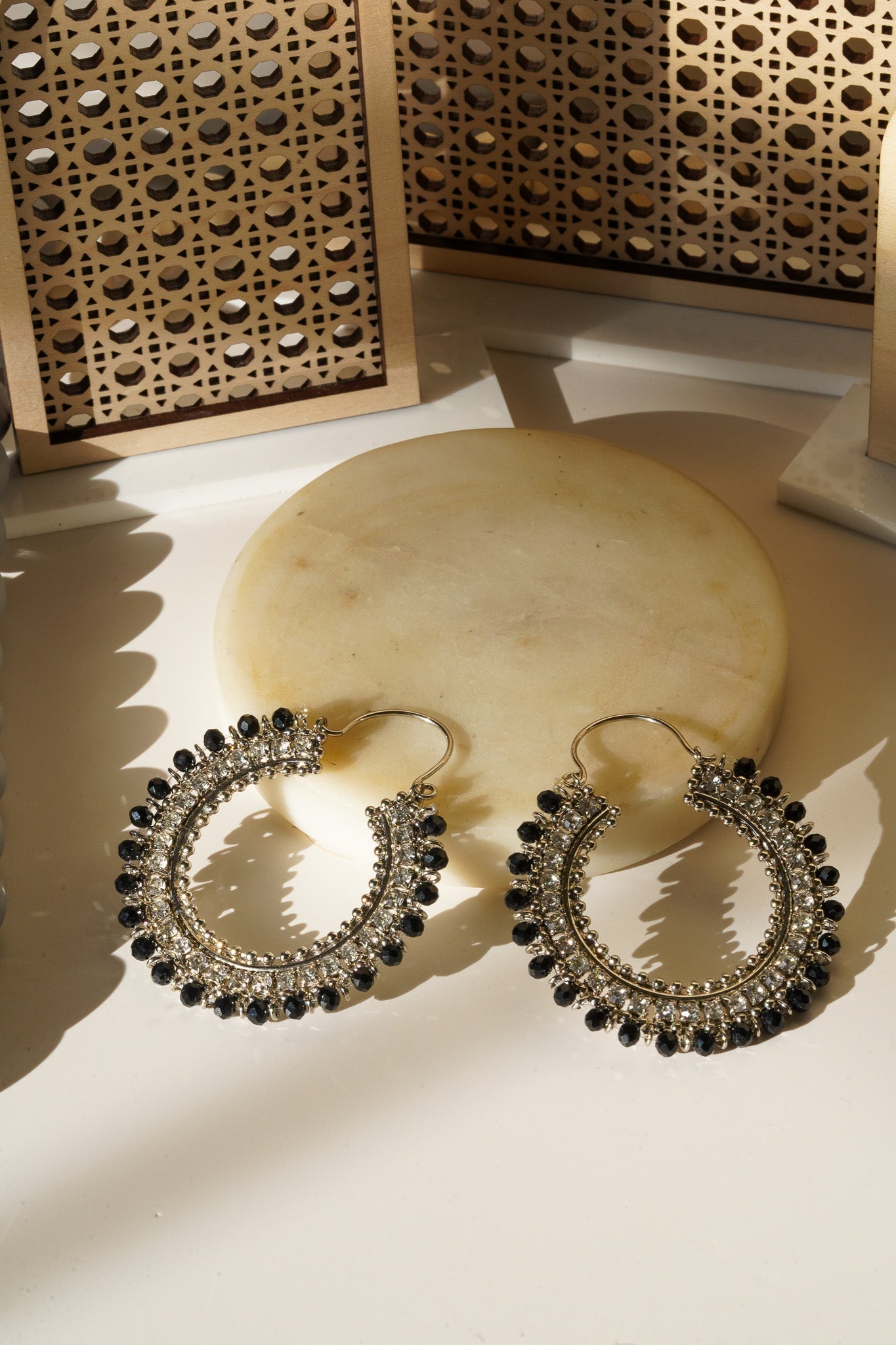 Aliza - Handcrafted Chandbali Hoops Chandbali from Inaury