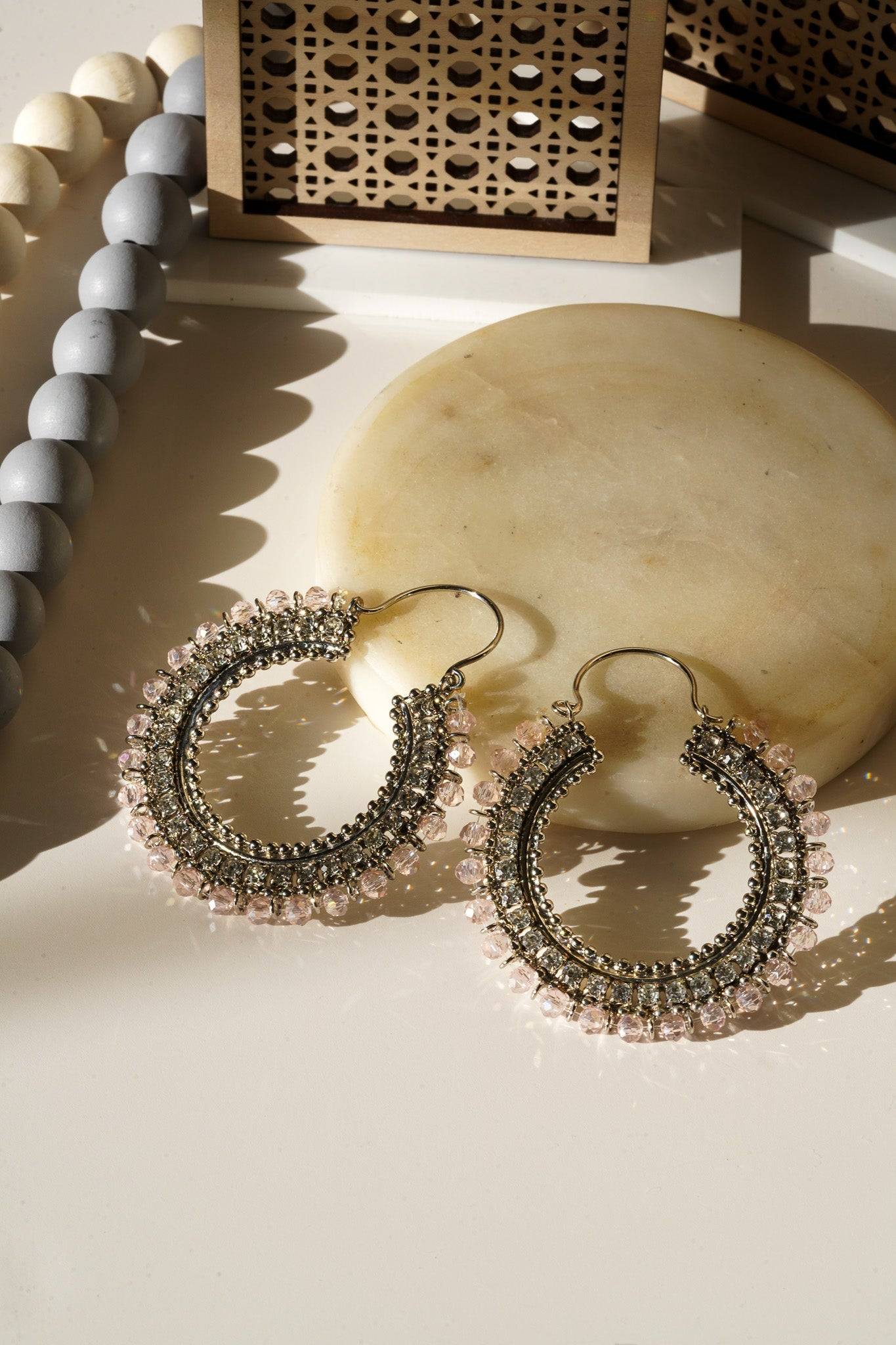 Aliza - Handcrafted Chandbali Hoops Chandbali from Inaury