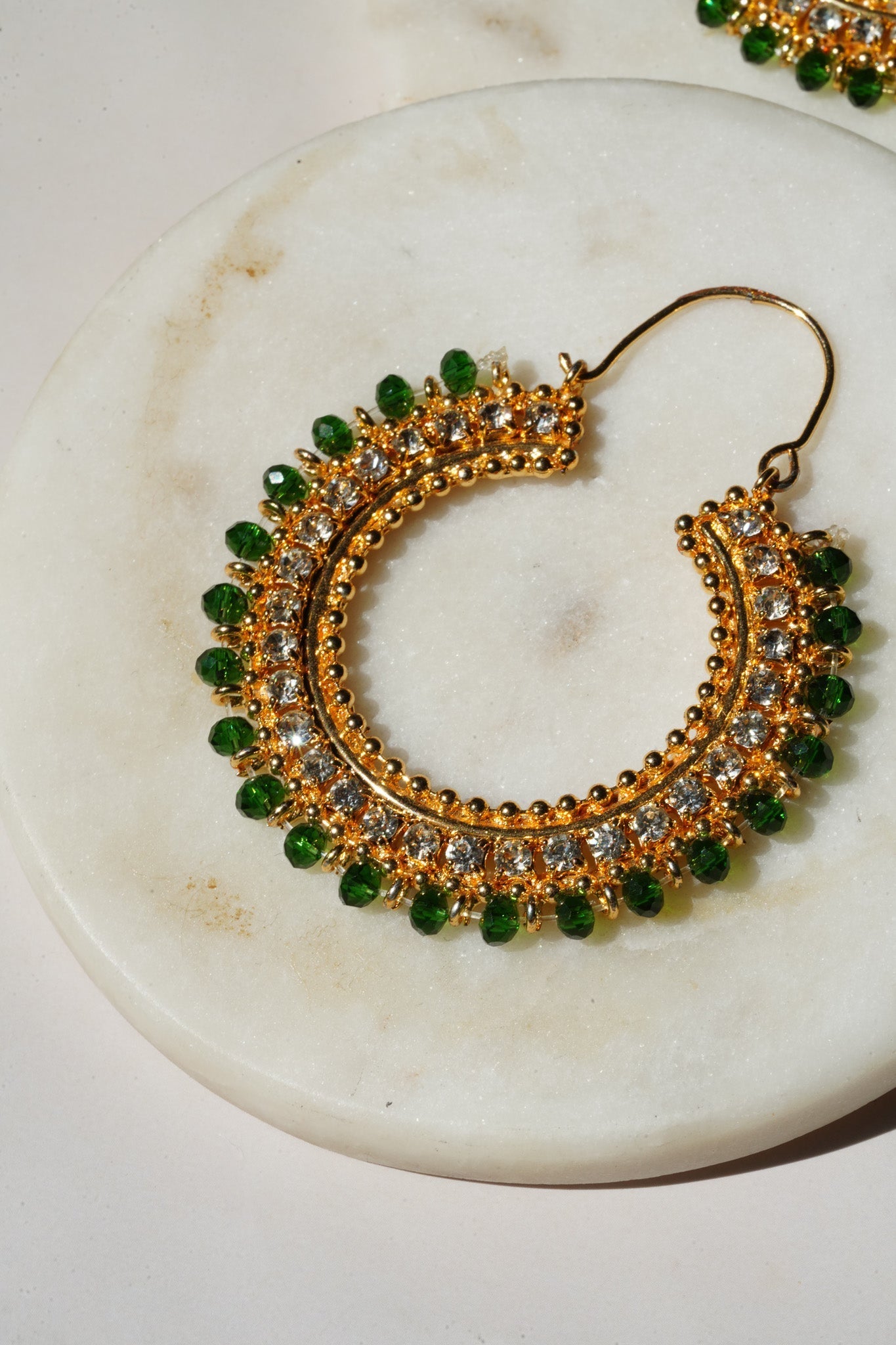 Aliza - Handcrafted Chandbali Hoops Chandbali from Inaury