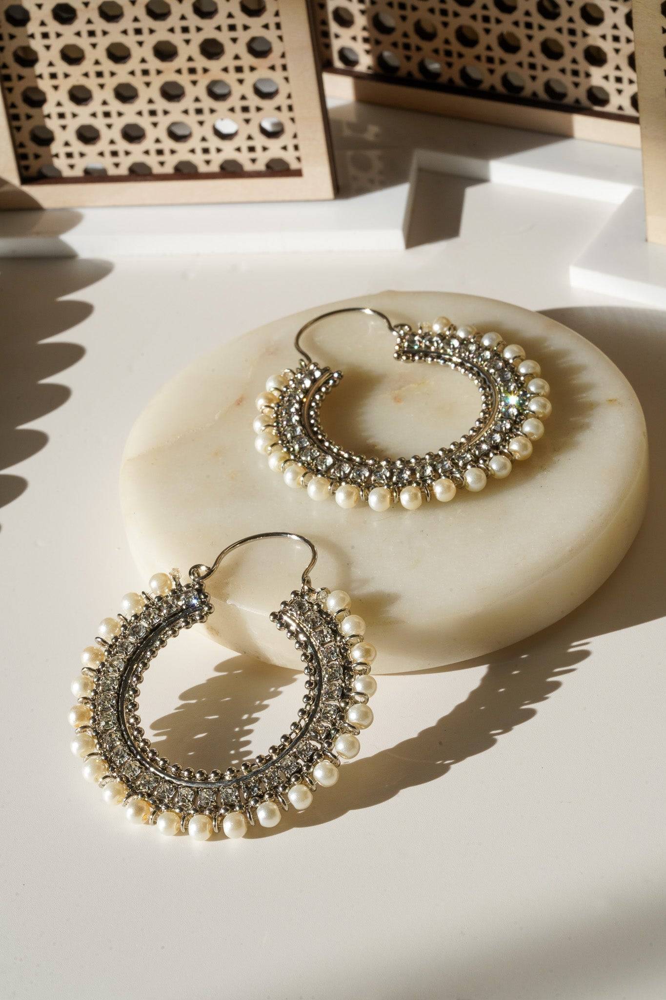 Aliza - Handcrafted Chandbali Hoops Chandbali from Inaury