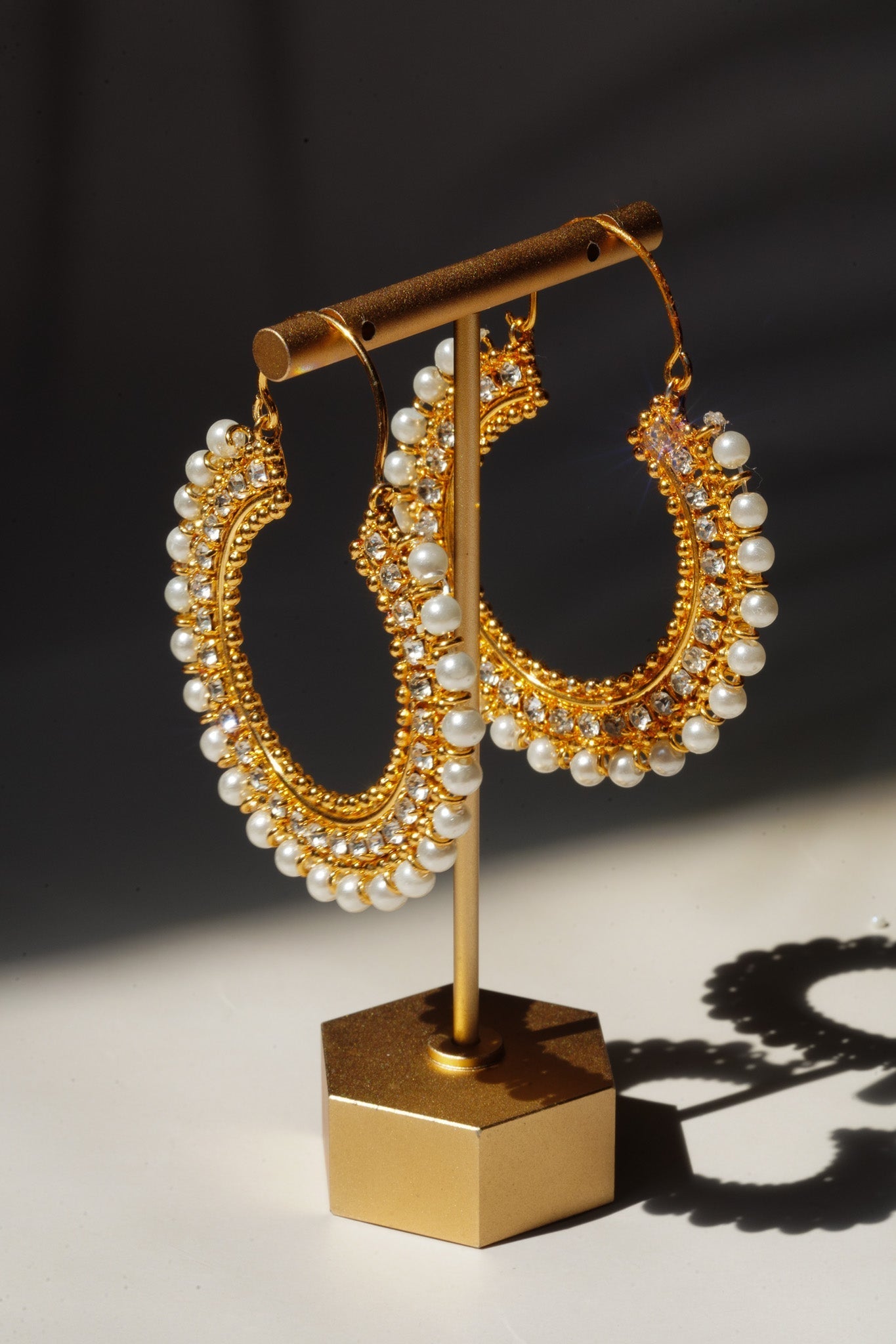 Aliza - Handcrafted Chandbali Hoops Chandbali from Inaury