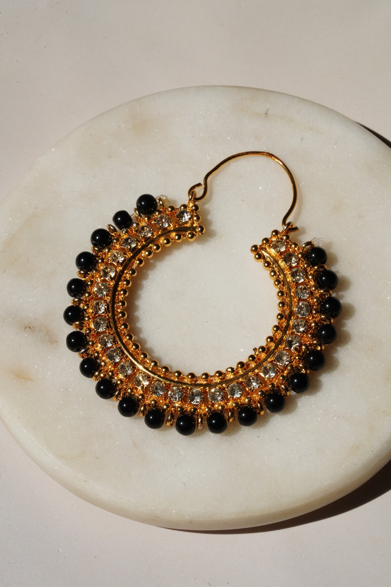 Aliza - Handcrafted Chandbali Hoops Chandbali from Inaury