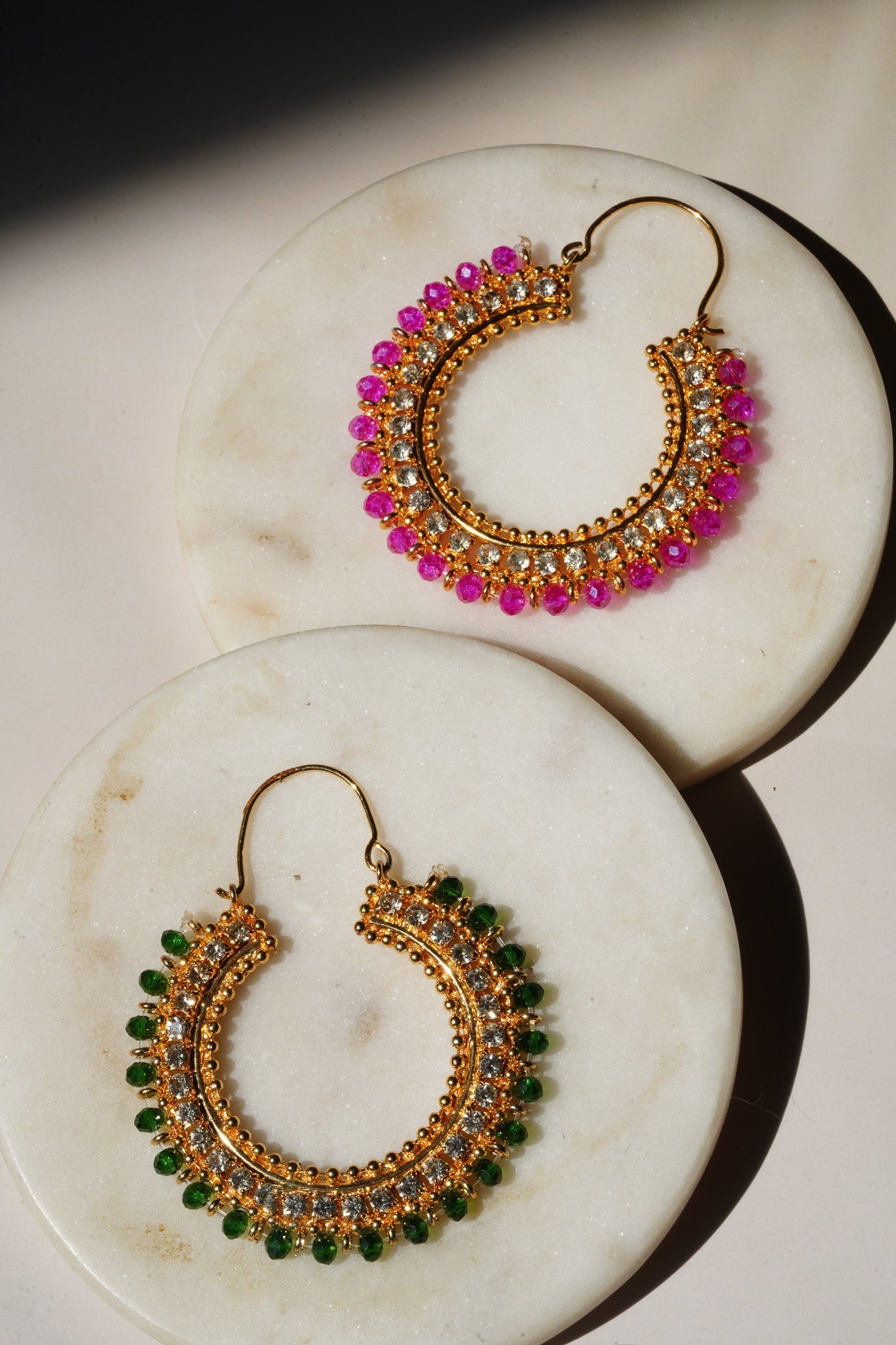 Aliza - Handcrafted Chandbali Hoops Chandbali from Inaury