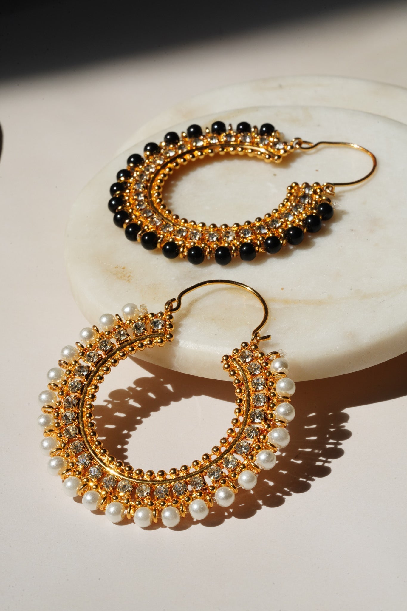 Aliza - Handcrafted Chandbali Hoops Chandbali from Inaury