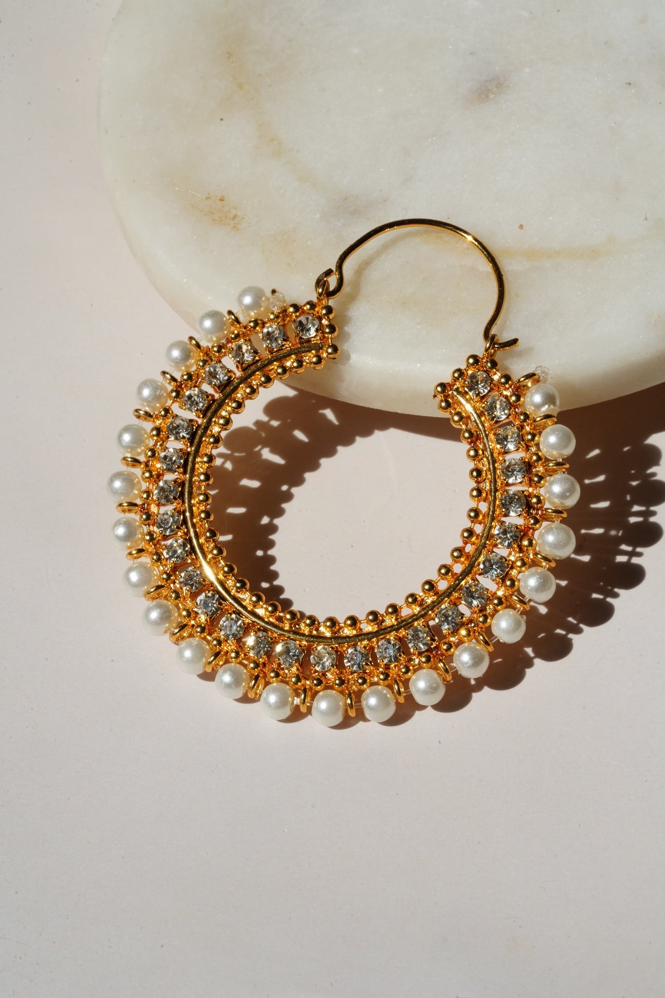 Aliza - Handcrafted Chandbali Hoops Chandbali from Inaury