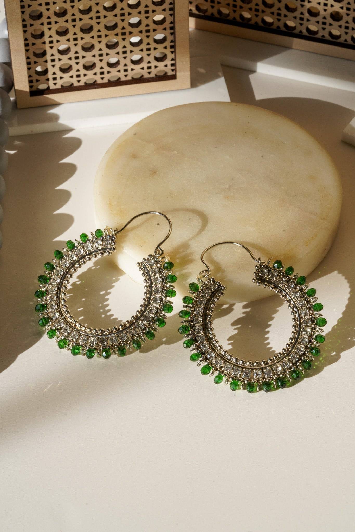 Aliza - Handcrafted Chandbali Hoops Chandbali from Inaury