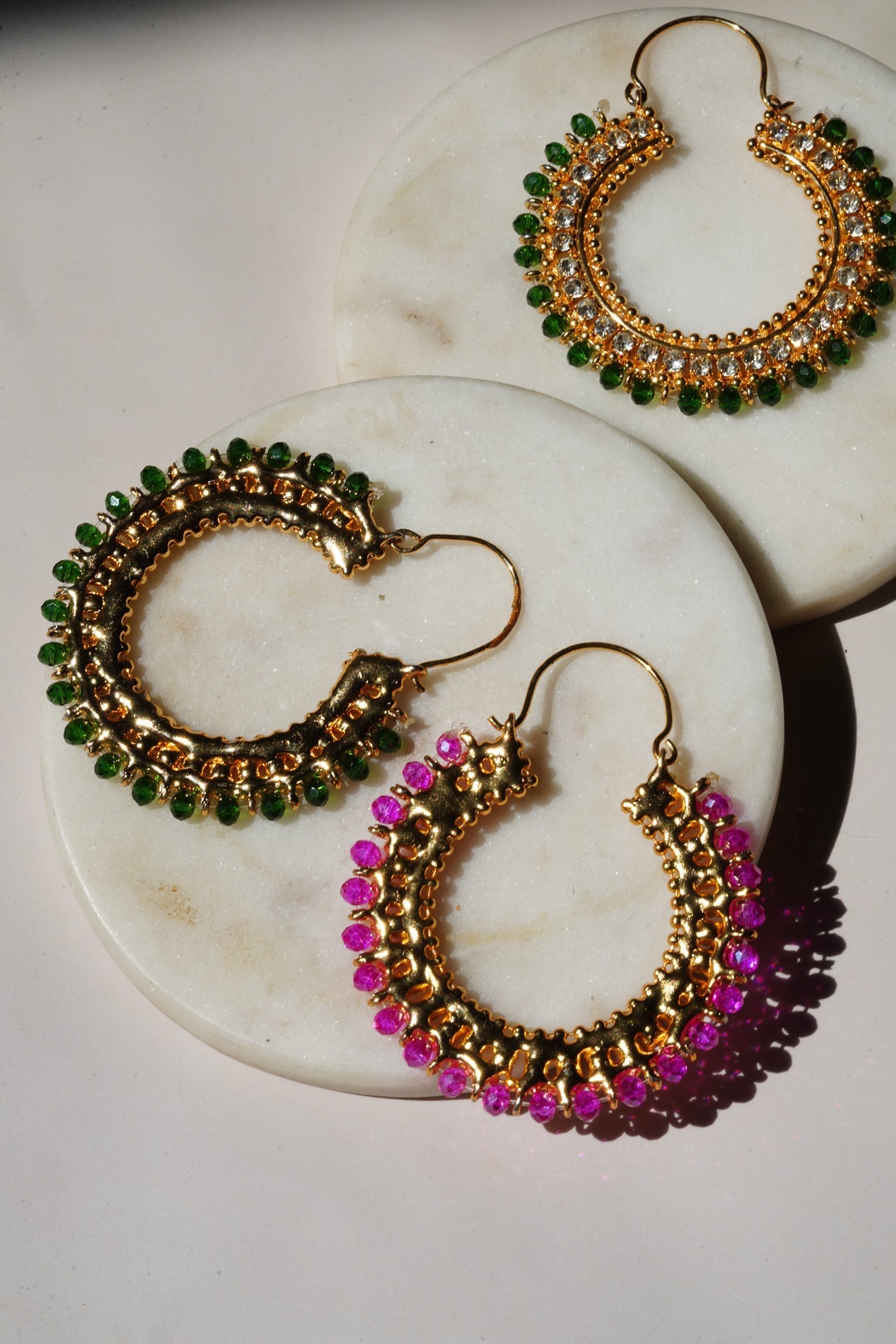 Aliza - Handcrafted Chandbali Hoops Chandbali from Inaury