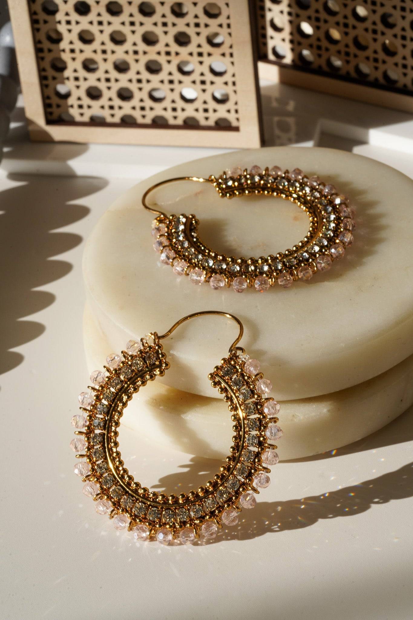 Aliza - Handcrafted Chandbali Hoops Chandbali from Inaury