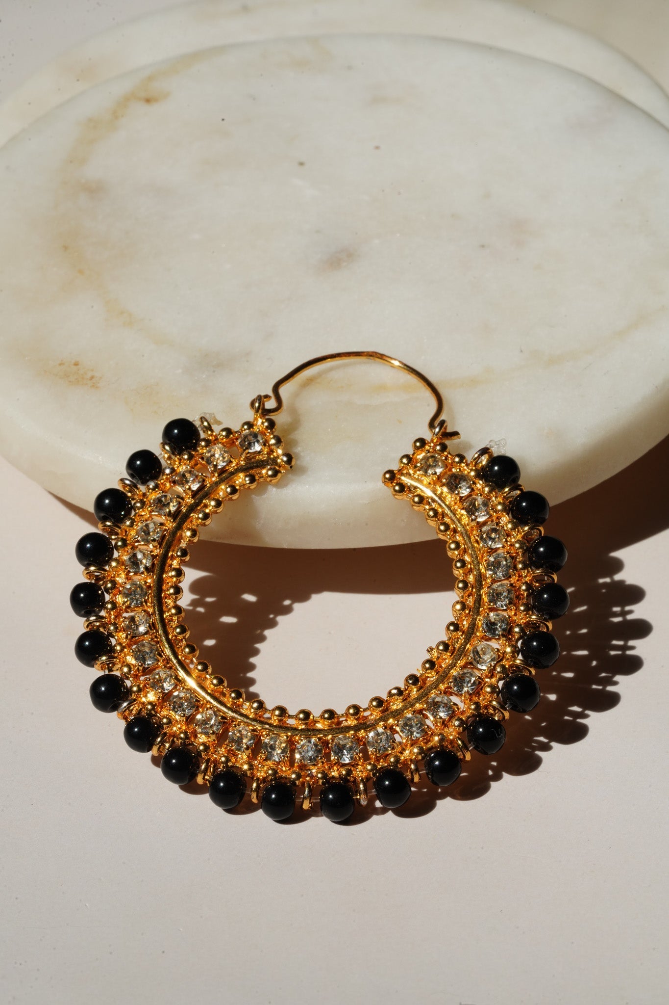 Aliza - Handcrafted Chandbali Hoops Chandbali from Inaury