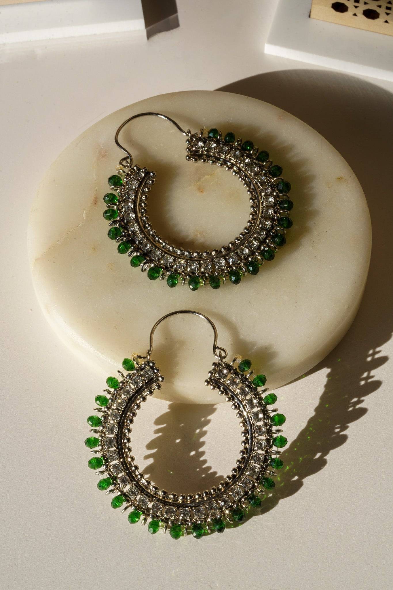 Aliza - Handcrafted Chandbali Hoops Chandbali from Inaury