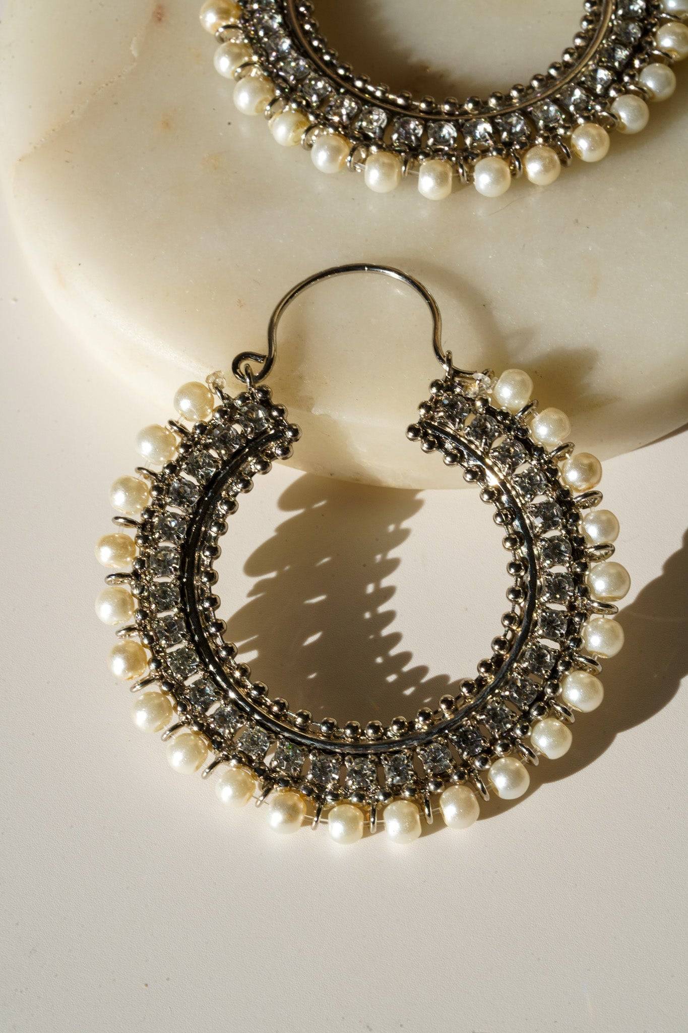 Aliza - Handcrafted Chandbali Hoops Chandbali from Inaury