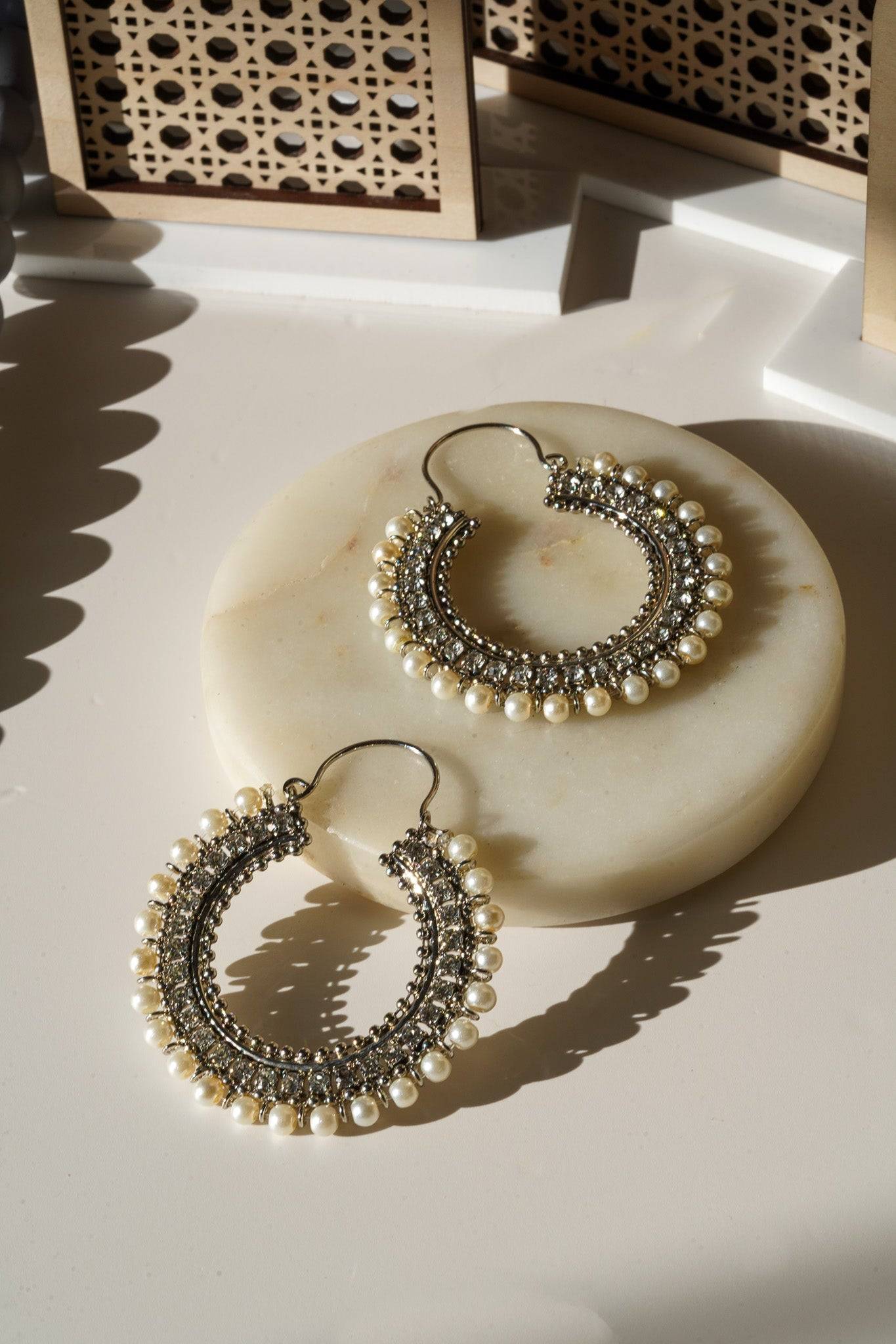 Aliza - Handcrafted Chandbali Hoops Chandbali from Inaury