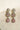 Aneesha Diamante Accent AD Necklace Set - Rhodium-finished with emerald green, maroon, or dusty pink accents, featuring a statement necklace and matching earrings.