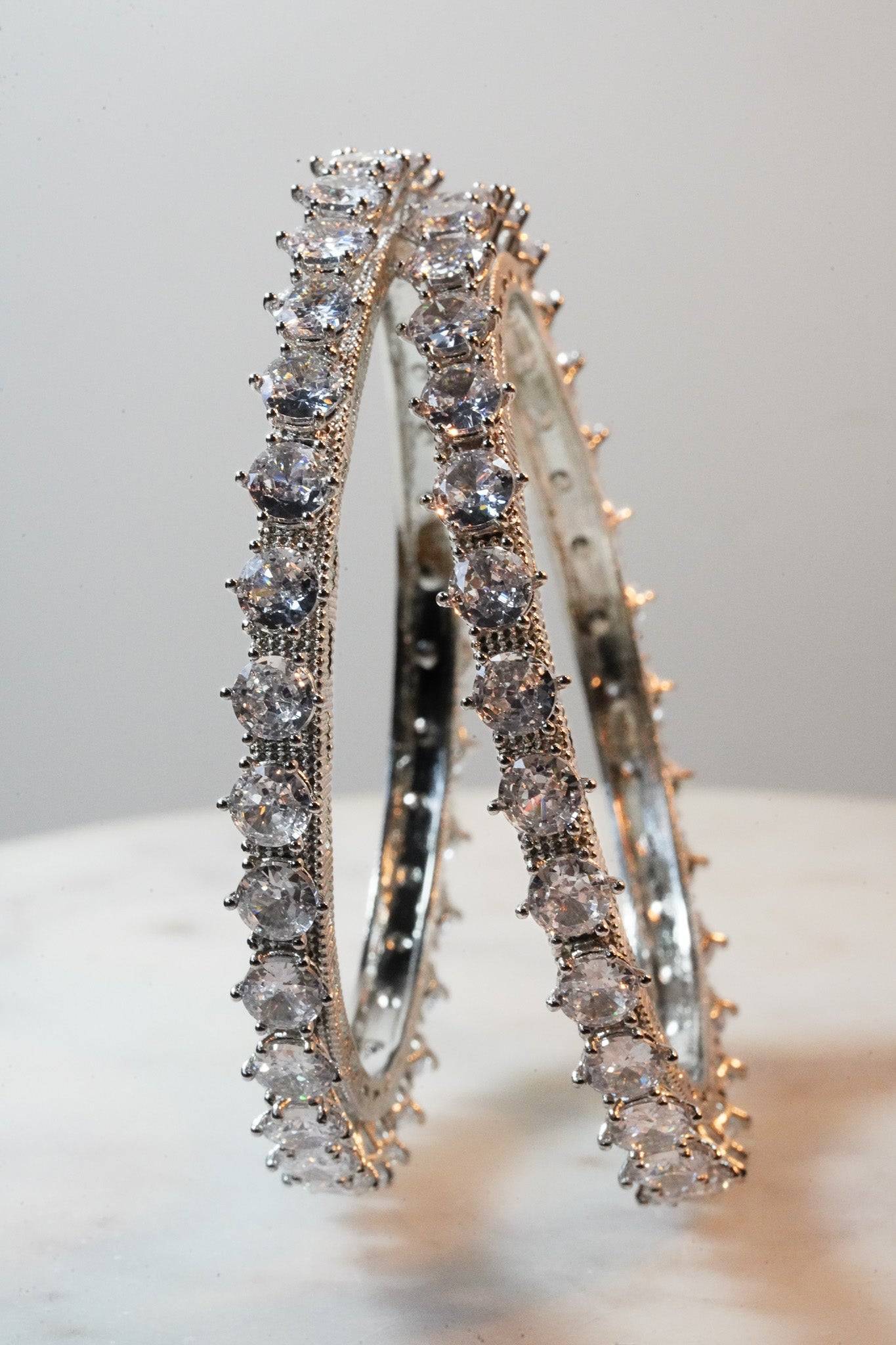 Asha - AD Bangles (Set of 2) Bangles from Inaury