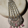 Aurora - Silver & Pink AD Passa-Jhoomer Passa - Jhoomer from Inaury