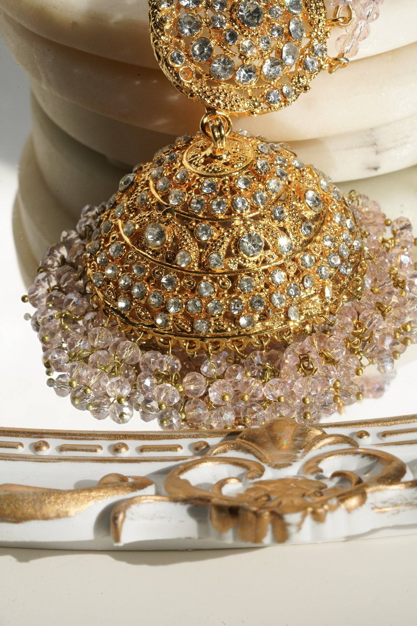 Ayesha - Necklace Set with Earrings and Maang Tikka Choker Necklace Set from Inaury