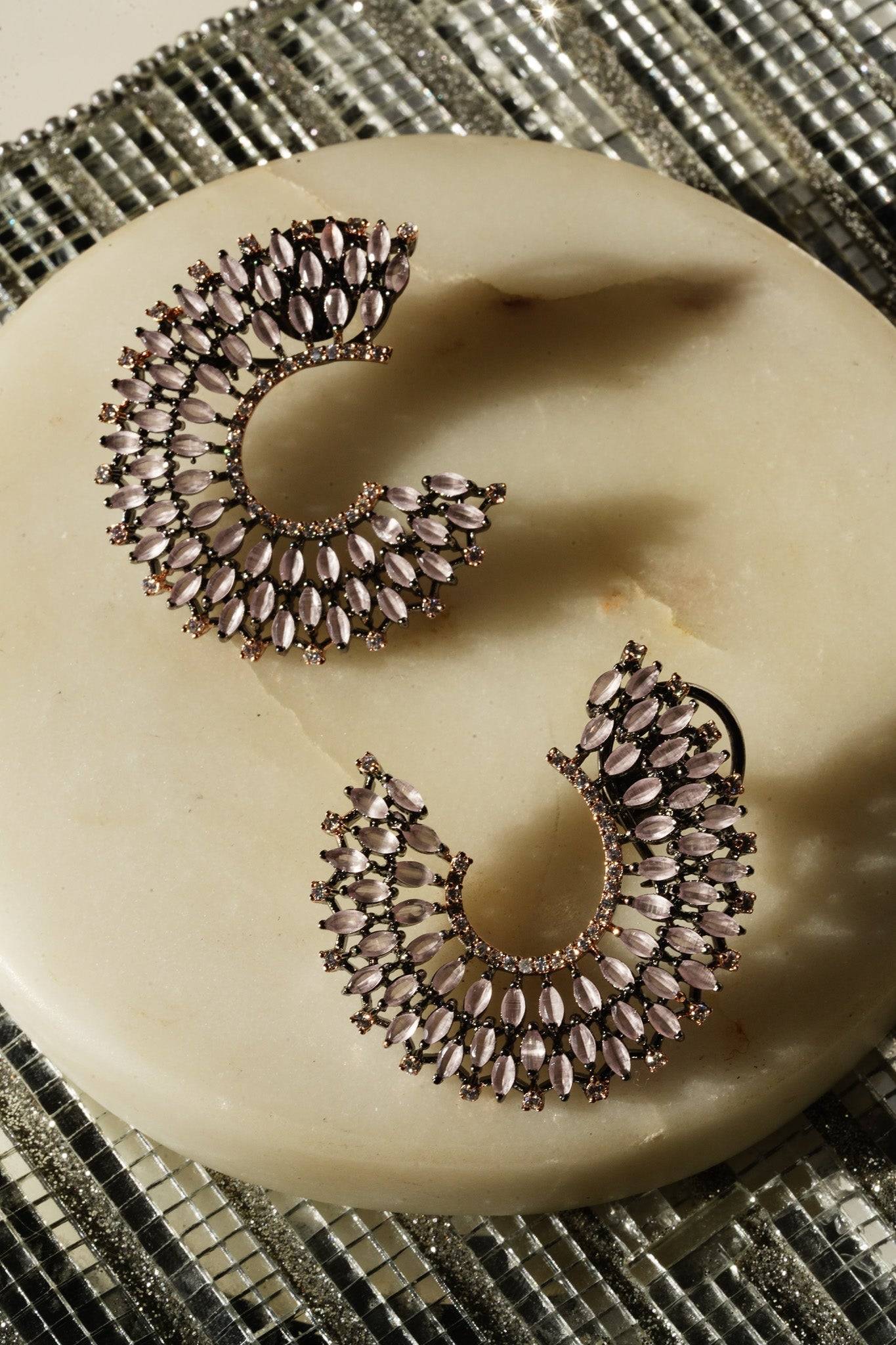 Haniya - Chandbali Billie Earrings Studs from Inaury