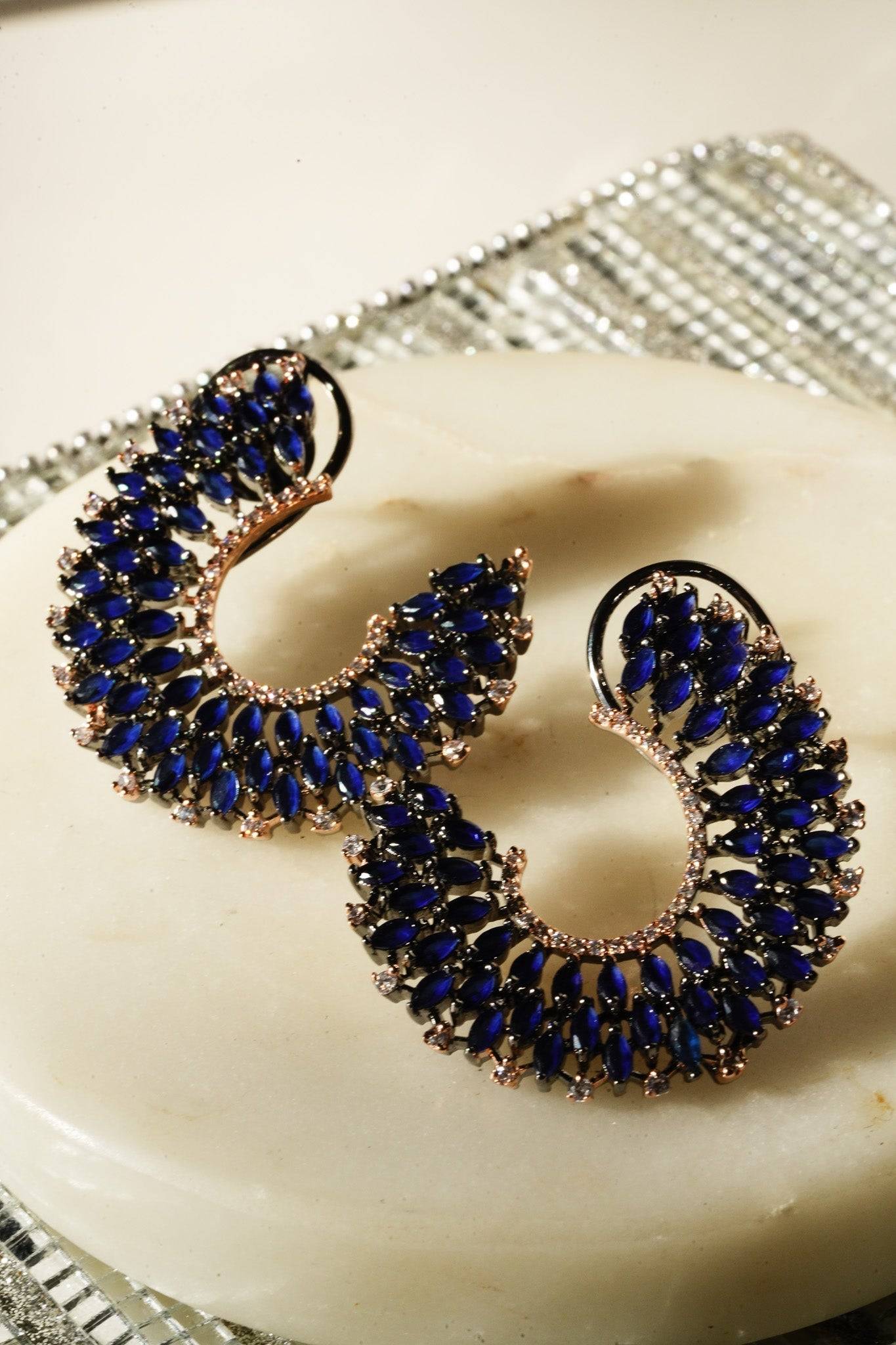 Haniya - Chandbali Billie Earrings Studs from Inaury