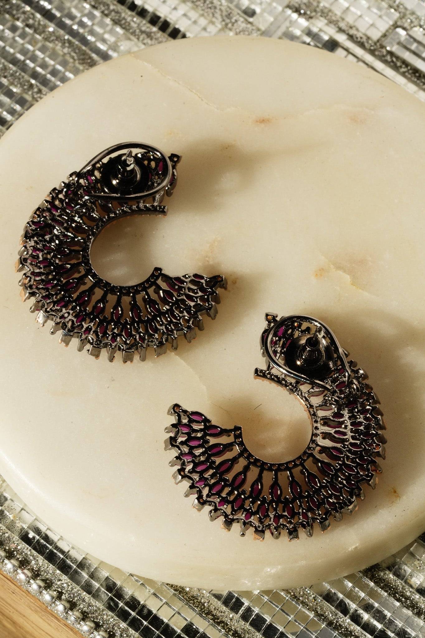 Haniya - Chandbali Billie Earrings Studs from Inaury