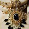Ibna - Elongated Statement Earrings With Sahara & Tikka Earrings & Tikka Set from Inaury