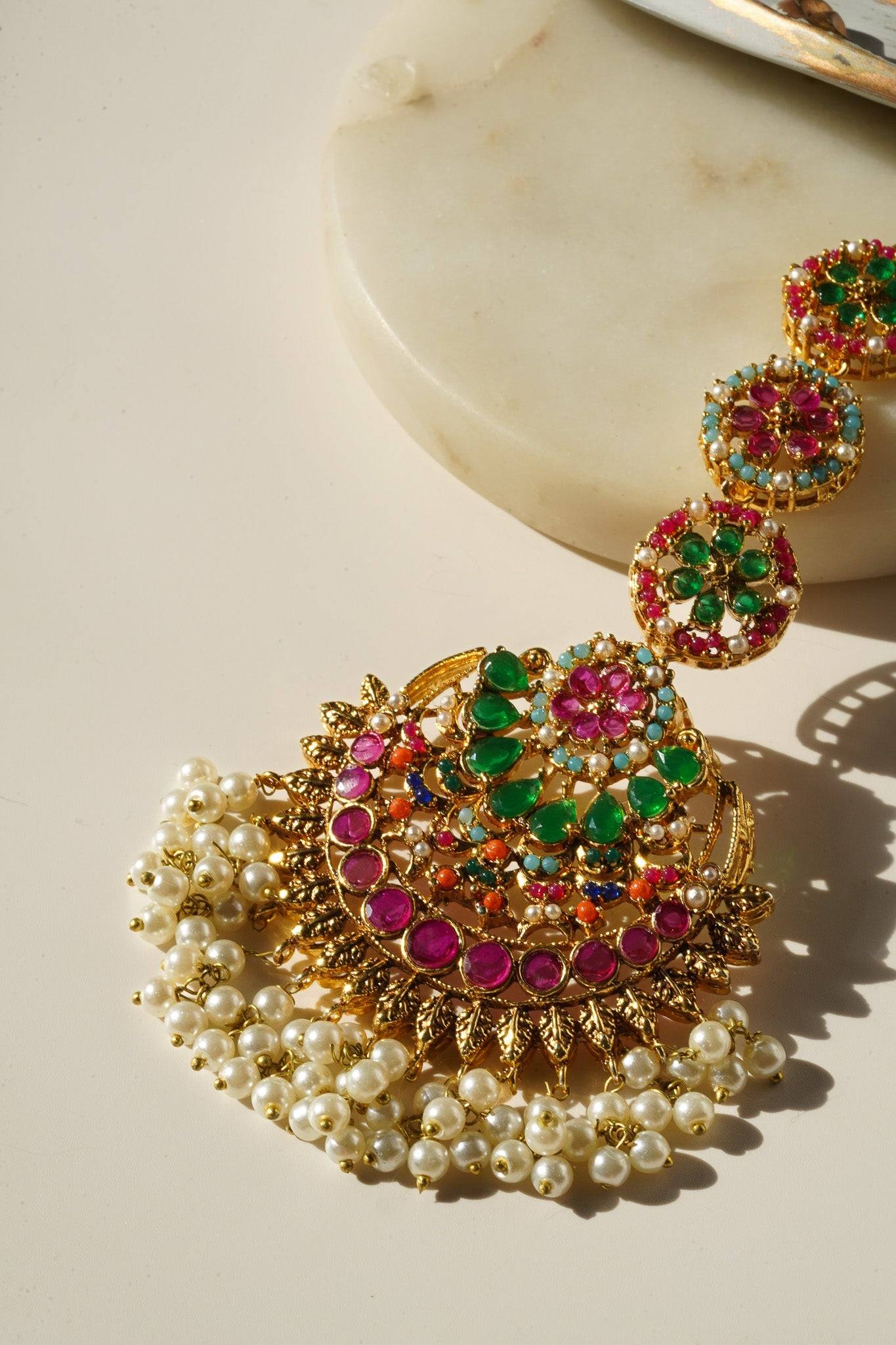 Chandbali Gold Earrings - Indian Jewelry Designs