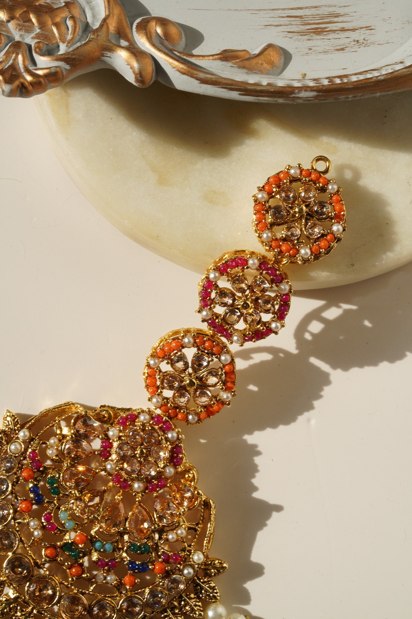 Inaya - Oversized Statement Earrings & Tikka Set Earrings & Tikka Set from Inaury