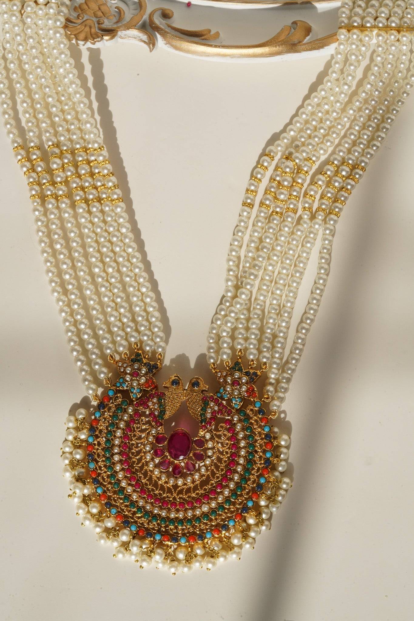 Inza - Mala Necklace & Tikka Set Long Necklace Set from Inaury