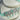 Jhanvi Choker Necklace Set - Silver & Gem Variations featuring cushion-cut AD stones with mint green teardrop accents, includes matching earrings.