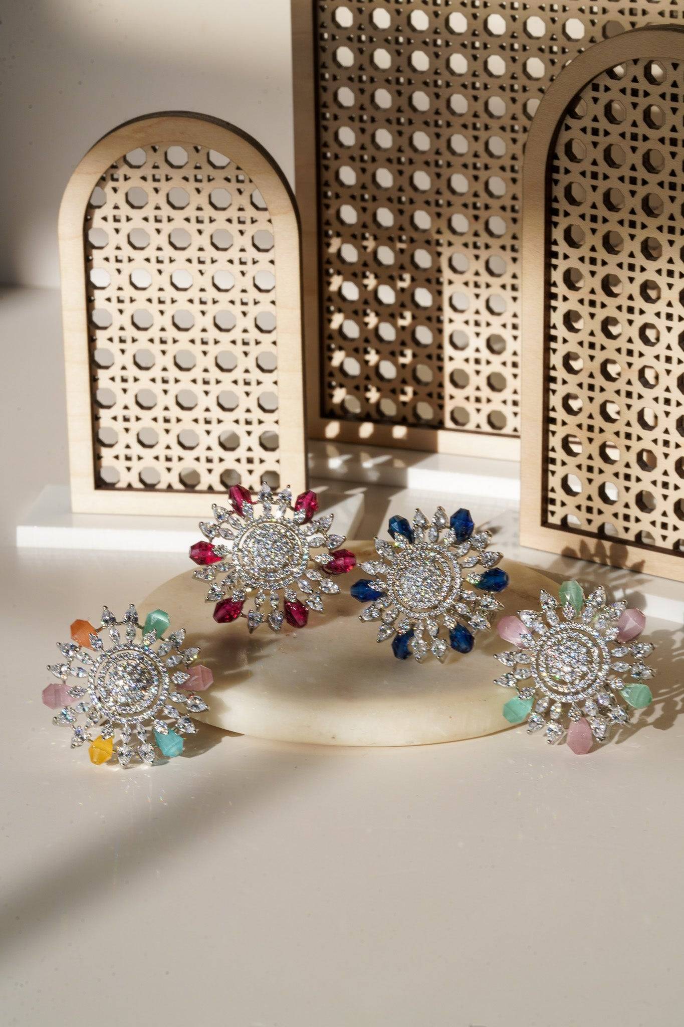 Keya Floral AD Ring - Elegant Sparkling South Asian Jewelry – Inaury